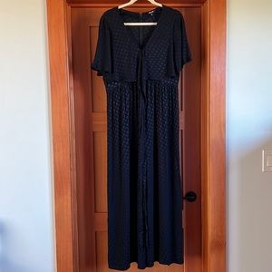 Madewell Black polkadot Jumpsuit